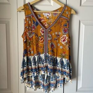 Patrons of Peace | Anthropologie. Floral Paisley Blouse. Size Small. Boho.